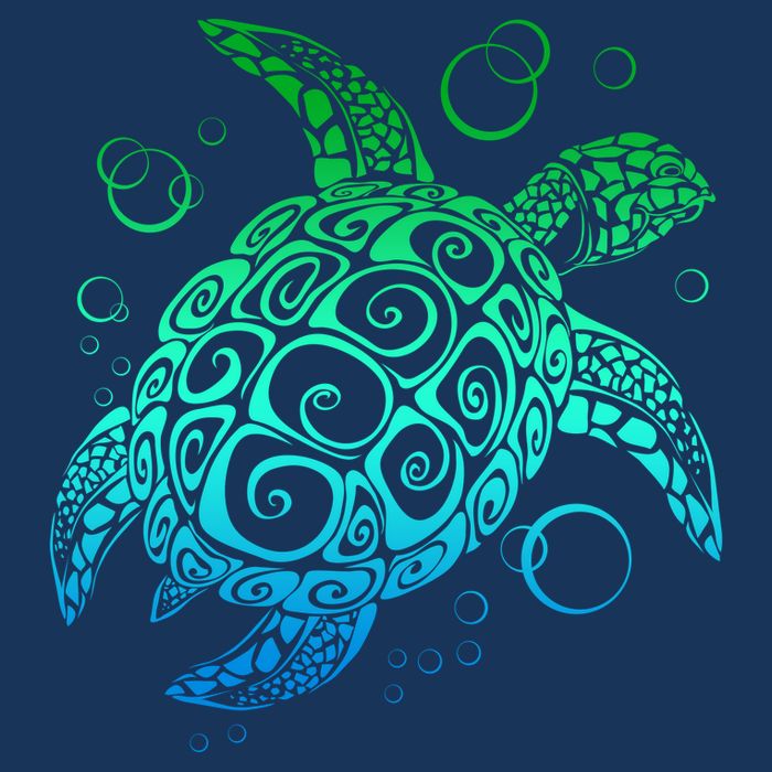 Sea Turtle Hawaiian Honu Long 16 in Basic Backpack