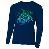 Sea Turtle Hawaiian Honu Long Cooling Performance Long Sleeve Crew