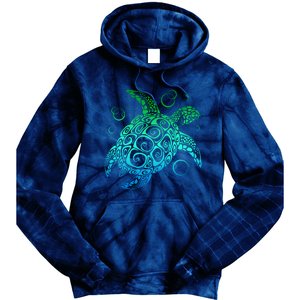 Sea Turtle Hawaiian Honu Long Tie Dye Hoodie