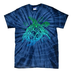 Sea Turtle Hawaiian Honu Long Tie-Dye T-Shirt