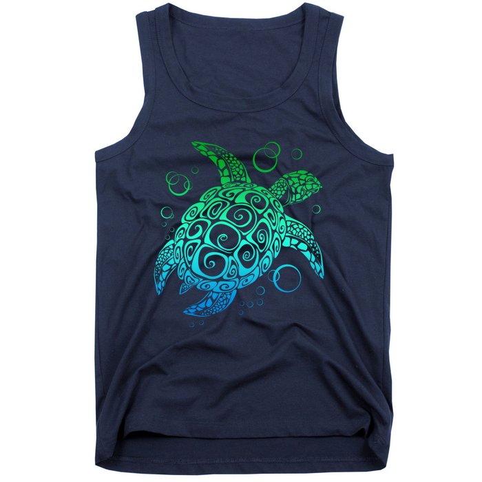 Sea Turtle Hawaiian Honu Long Tank Top