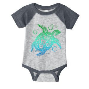 Sea Turtle Hawaiian Honu Long Infant Baby Jersey Bodysuit