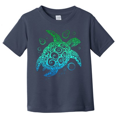 Sea Turtle Hawaiian Honu Long Toddler T-Shirt