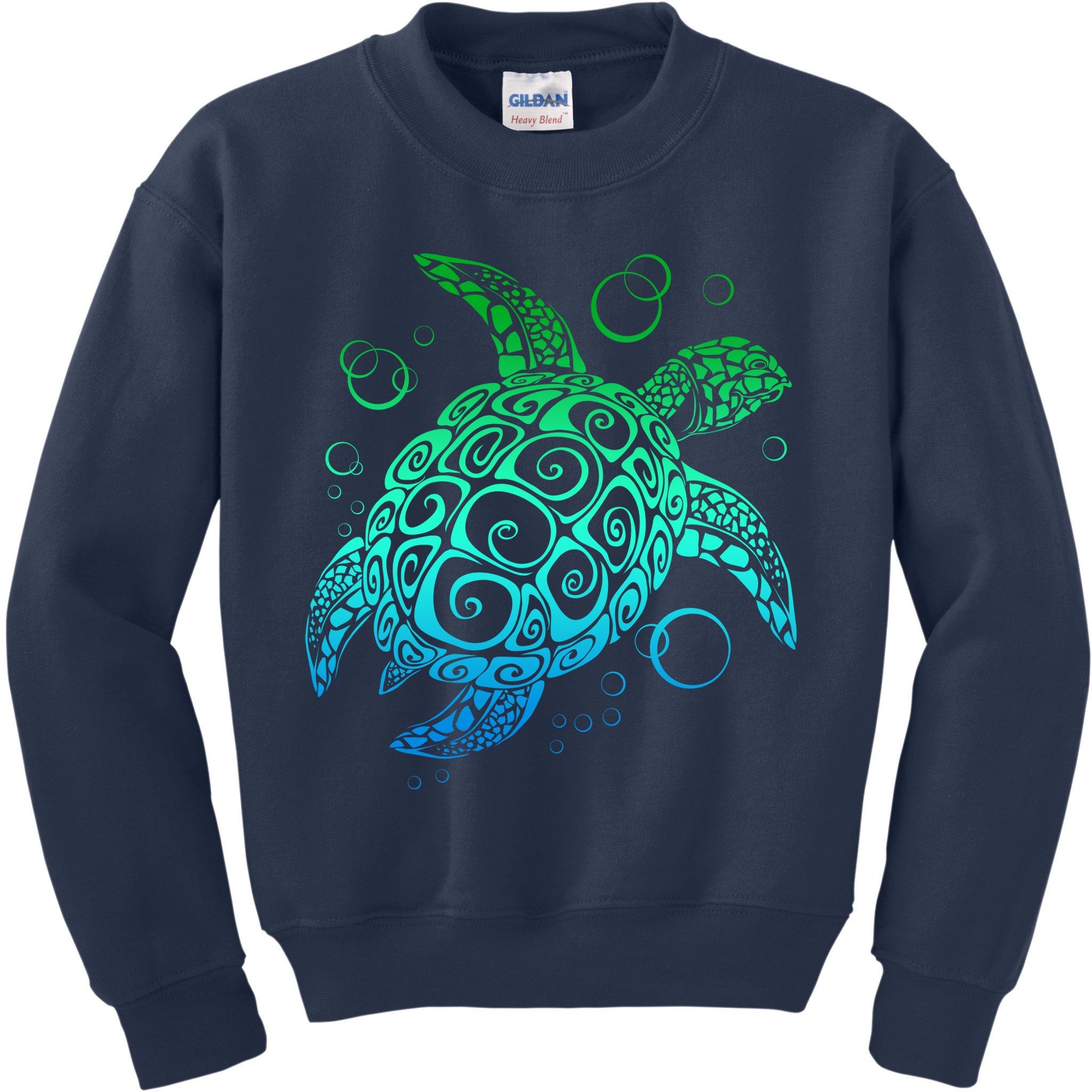 Sea Turtle Hawaiian Honu Long Kids Sweatshirt