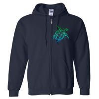 Sea Turtle Hawaiian Honu Long Full Zip Hoodie