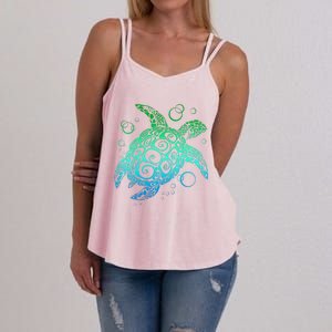 Sea Turtle Hawaiian Honu Long Women's Strappy Tank