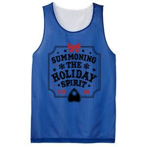 Summoning The Holiday Spirit Funny Christmas Meaningful Gift Mesh Reversible Basketball Jersey Tank