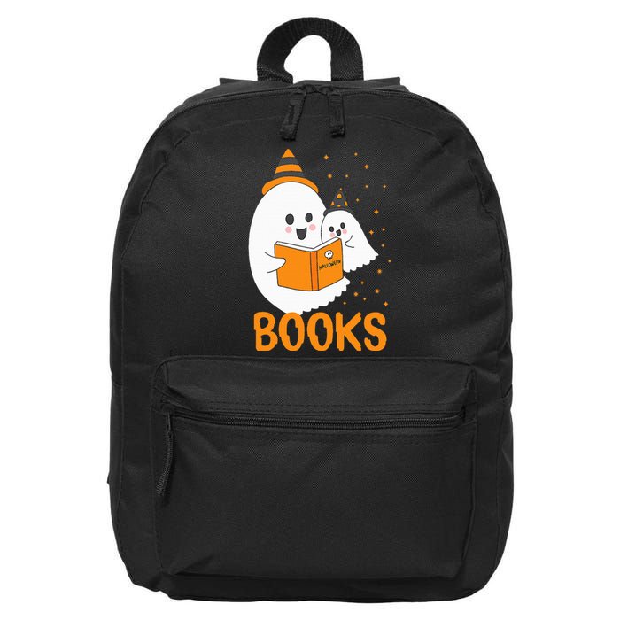 Spooky Tales Halloween Ghosts & Bookworms 16 in Basic Backpack