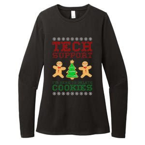 Support Tech Here To Delete Cookies Womens CVC Long Sleeve Shirt