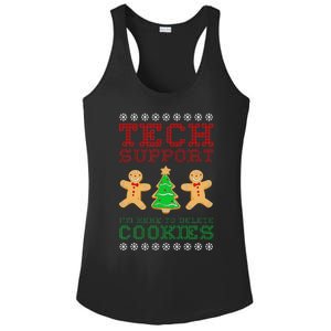 Support Tech Here To Delete Cookies Ladies PosiCharge Competitor Racerback Tank