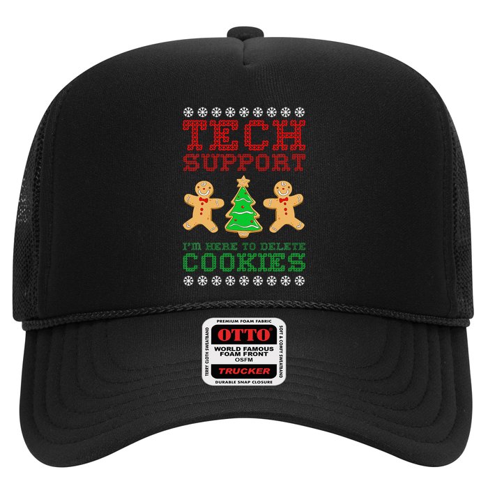 Support Tech Here To Delete Cookies Trucker Hat