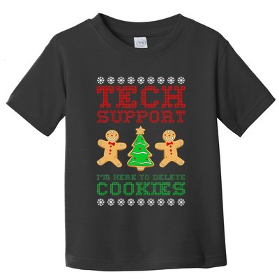 Support Tech Here To Delete Cookies Toddler T-Shirt