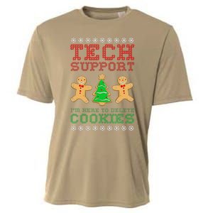 Support Tech Here To Delete Cookies Cooling Performance Crew T-Shirt