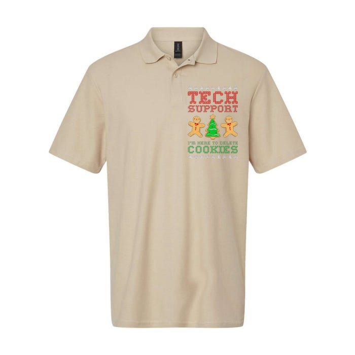 Support Tech Here To Delete Cookies Softstyle Adult Sport Polo