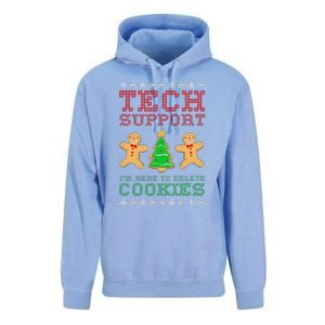 Support Tech Here To Delete Cookies Unisex Surf Hoodie