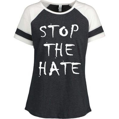 Stop The Hate Enza Ladies Jersey Colorblock Tee