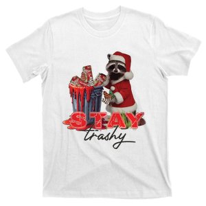 Stay Trashy Holiday Trash Panda Racoon Christmas T-Shirt