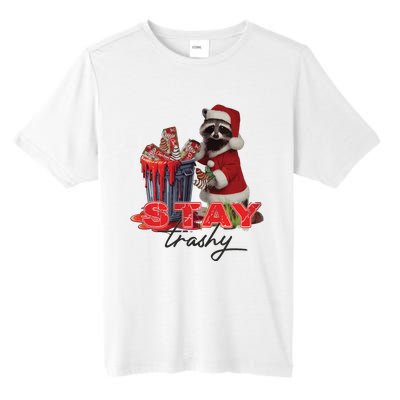 Stay Trashy Holiday Trash Panda Racoon Christmas Tall Fusion ChromaSoft Performance T-Shirt