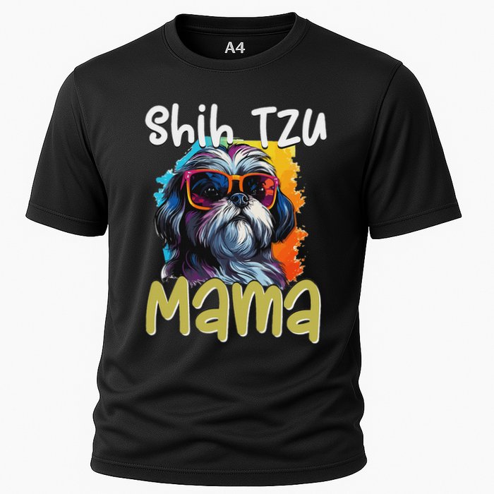 Shih Tzu Hsi Shih Dog Pet Dog Breed Shih Tzu Mom Cooling Performance Crew T-Shirt