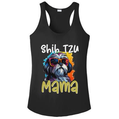 Shih Tzu Hsi Shih Dog Pet Dog Breed Shih Tzu Mom Ladies PosiCharge Competitor Racerback Tank