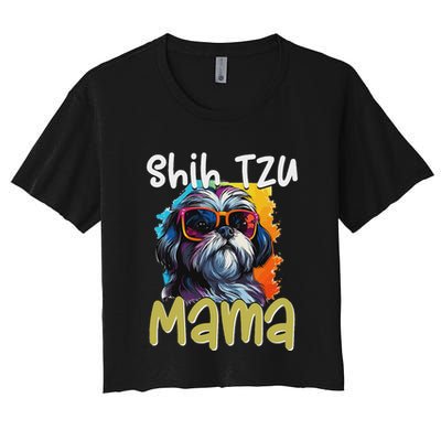 Shih Tzu Hsi Shih Dog Pet Dog Breed Shih Tzu Mom Crop Top