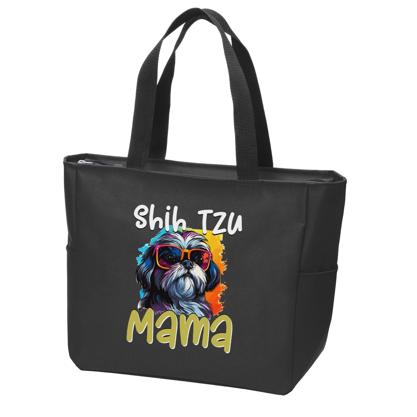 Shih Tzu Hsi Shih Dog Pet Dog Breed Shih Tzu Mom Zip Tote Bag
