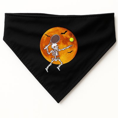 Skeleton Tennis Halloween Racket Ball USA-Made Doggie Bandana