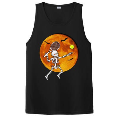 Skeleton Tennis Halloween Racket Ball PosiCharge Competitor Tank