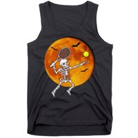 Skeleton Tennis Halloween Racket Ball Tank Top