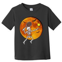 Skeleton Tennis Halloween Racket Ball Toddler T-Shirt