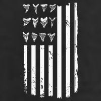 Shark Tooth Hunting American Flag Design For Fossil Hunter Cool Comfort Performance Bucket Hat