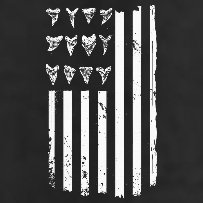Shark Tooth Hunting American Flag Design For Fossil Hunter Cool Comfort Performance Bucket Hat