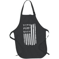 Shark Tooth Hunting American Flag Design For Fossil Hunter Apron
