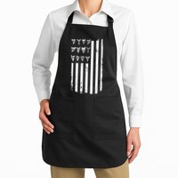 Shark Tooth Hunting American Flag Design For Fossil Hunter Apron