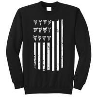 Shark Tooth Hunting American Flag Design For Fossil Hunter Sweatshirt