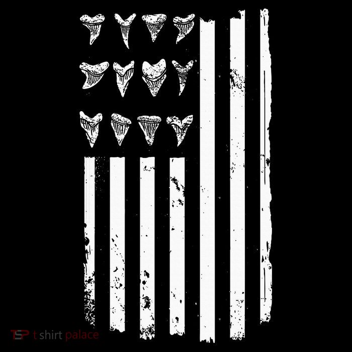 Shark Tooth Hunting American Flag Design For Fossil Hunter City Backpack