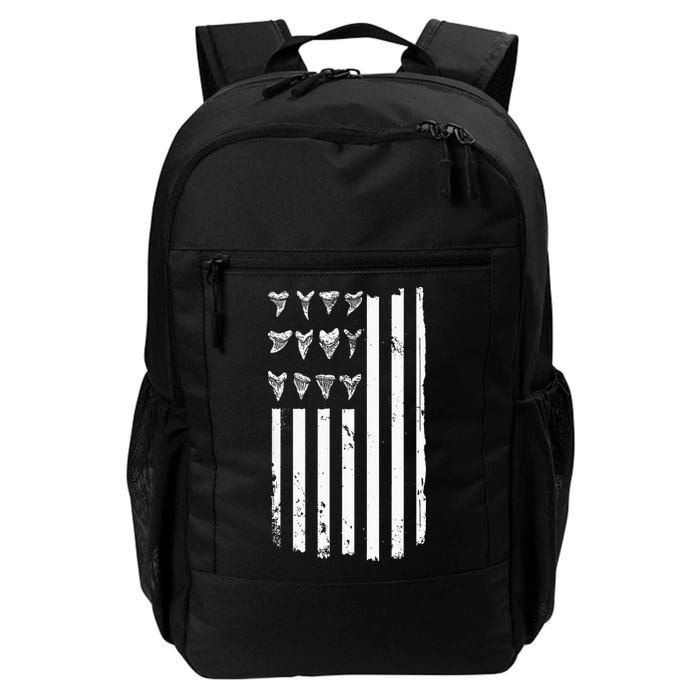 Shark Tooth Hunting American Flag Design For Fossil Hunter Backpack