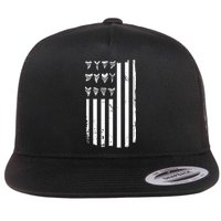 Shark Tooth Hunting American Flag Design For Fossil Hunter Flatbill Hat