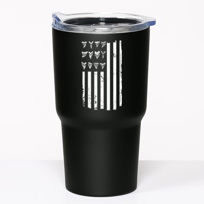 Shark Tooth Hunting American Flag Design For Fossil Hunter Tumbler