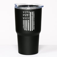 Shark Tooth Hunting American Flag Design For Fossil Hunter Tumbler