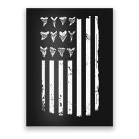 Shark Tooth Hunting American Flag Design For Fossil Hunter Poster