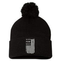 Shark Tooth Hunting American Flag Design For Fossil Hunter Pom Pom 12in Knit Beanie