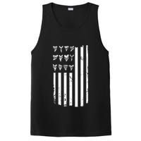 Shark Tooth Hunting American Flag Design For Fossil Hunter PosiCharge Competitor Tank