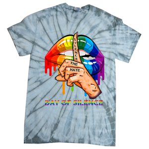 Silence The Hate Day Of Silence Let LGBT Signal Tie-Dye T-Shirt