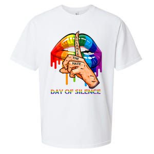 Silence The Hate Day Of Silence Let LGBT Signal Sueded Cloud Jersey T-Shirt