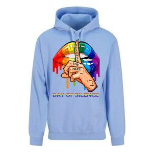 Silence The Hate Day Of Silence Let LGBT Signal Unisex Surf Hoodie