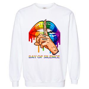 Silence The Hate Day Of Silence Let LGBT Signal Garment-Dyed Sweatshirt