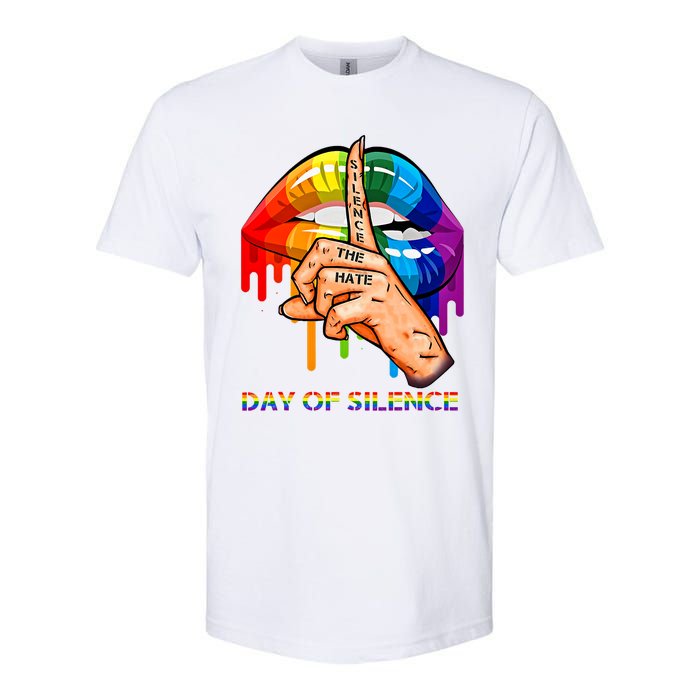 Silence The Hate Day Of Silence Let LGBT Signal Softstyle CVC T-Shirt