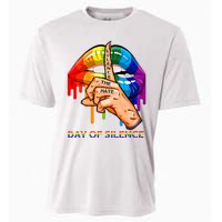 Silence The Hate Day Of Silence Let LGBT Signal Cooling Performance Crew T-Shirt