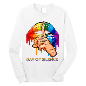 Silence The Hate Day Of Silence Let LGBT Signal Long Sleeve Shirt